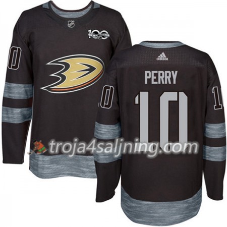 Anaheim Ducks tröja Corey Perry 10 1917-2017 100th Anniversary Adidas Svart Authentic - NHL Tröjor Herr Anaheim Ducks tröja Corey Perry 10 1917-2017 100th Anniversary Adidas Svart Authentic - NHL Tröjor Herr